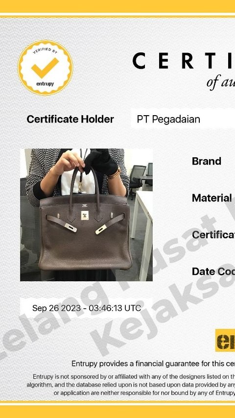 6 Tas Hermes Milik Istri Terpidana Benny Tjokrosaputro Bakal Dilelang, Segini Harganya
