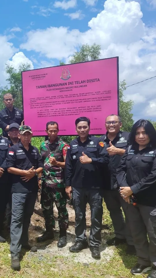 Kejaksaan Sita Eksekusi Aset Tanah Seluas 13.176 Meter Persegi Milik Terpidana Korupsi asal Kejari Bulungan
