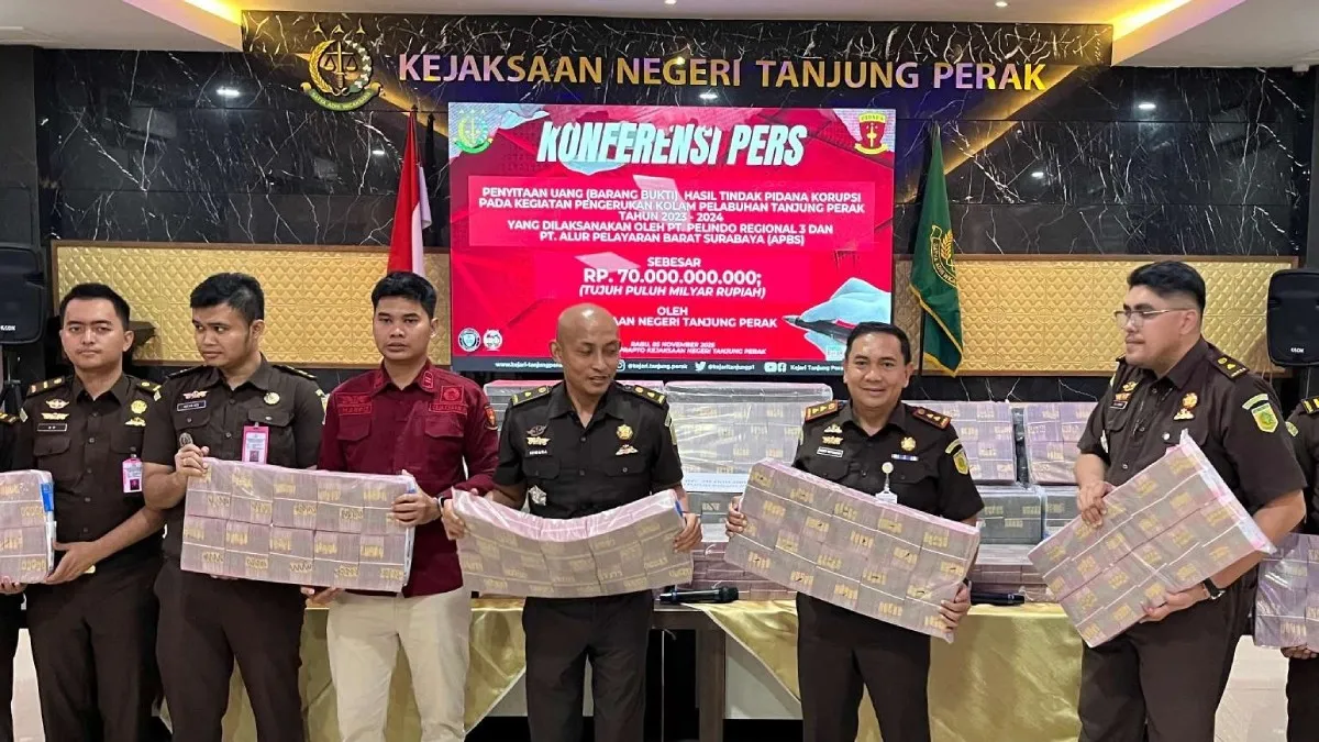 Kejari Tanjung Perak Sita uang Rp70 miliar Terkait Perkara Dugaan Korupsi Kolam Pelabuhan