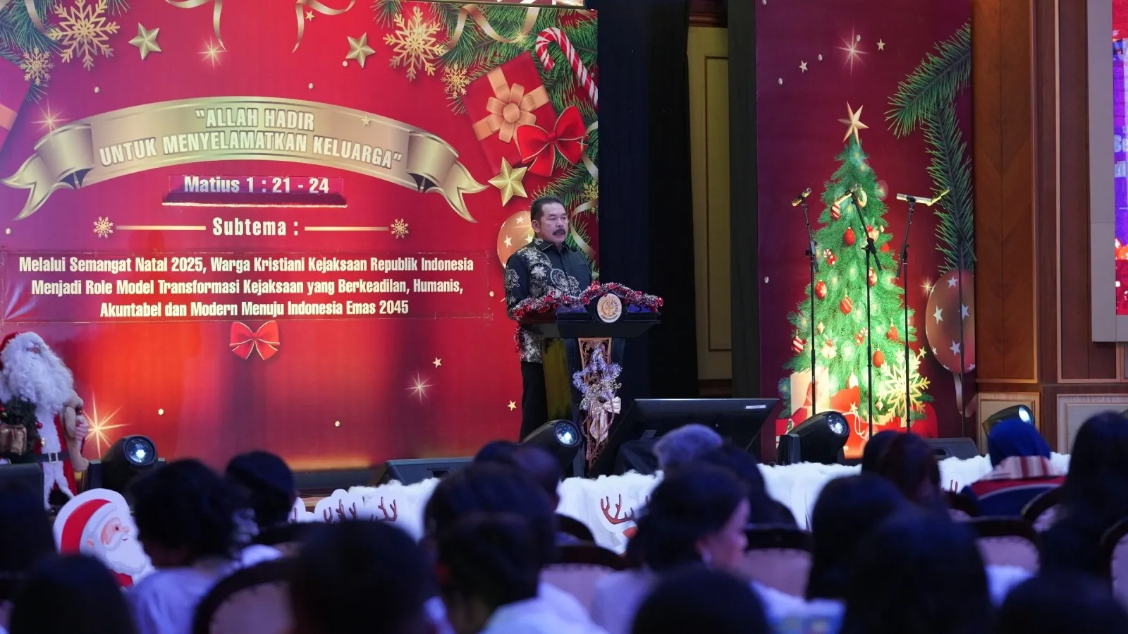 Semangat Natal 2025, Jaksa Agung: Insan Adhyaksa Sebagai Penegak Keadilan   Bagi Semua Umat