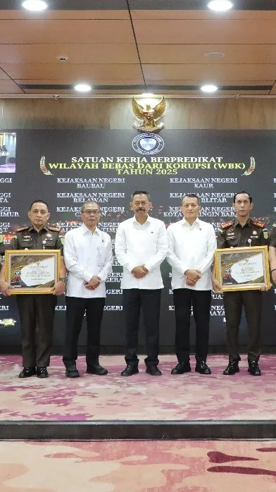 Sebanyak 38 Satker Kejaksaan Raih Predikat WBK
