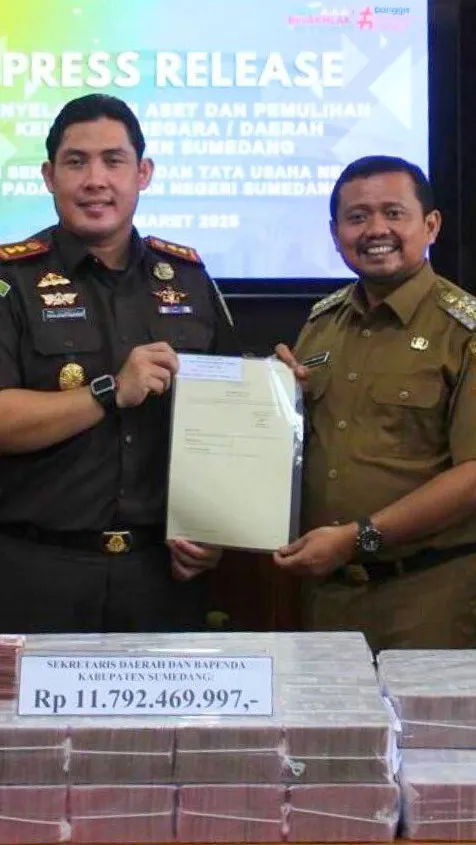 Diapresiasi Bupati, Kejari Sumedang Pulihkan Keuangan dan Selamatkan Aset Daerah Rp57,17 Miliar