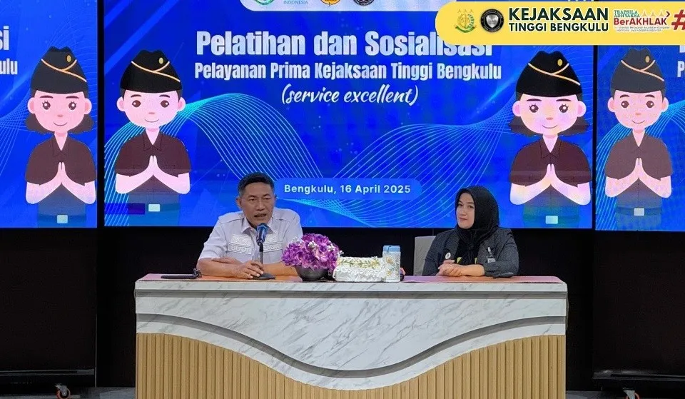 Wujudkan WBBM Kejati Bengkulu, Pegawai Sampai Security Dapat Pelatihan Layanan Prima Bersama BSI