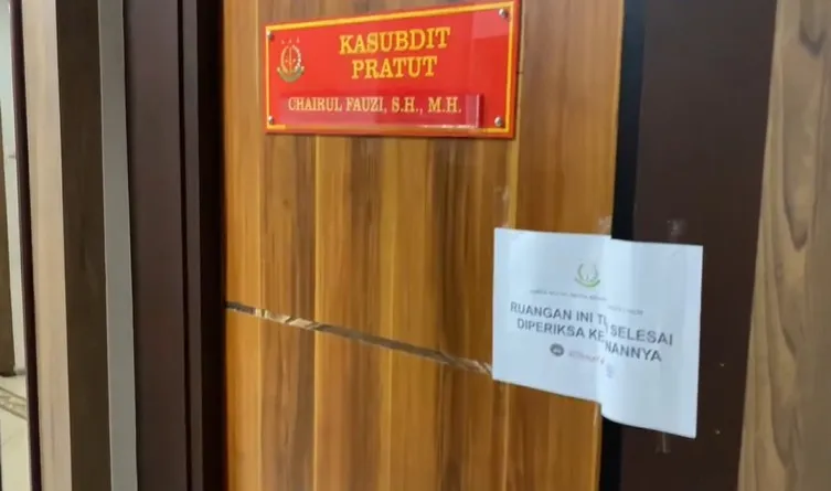 Ruang Kerja di Gedung JAM PIDUM Kejagung disegel selama libur dan cuti bersama Hari Raya Idul Fitri 1556 H