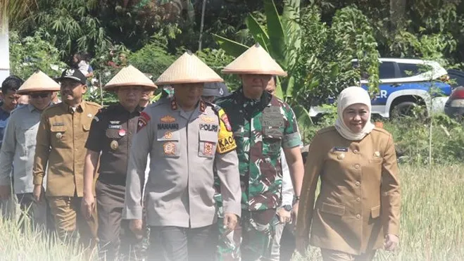 Wakajati Jatim hadiri kegiatan Panen Raya Padi Serentak di 14 Provinsi bersama Gubernur Jatim dari Ngawi