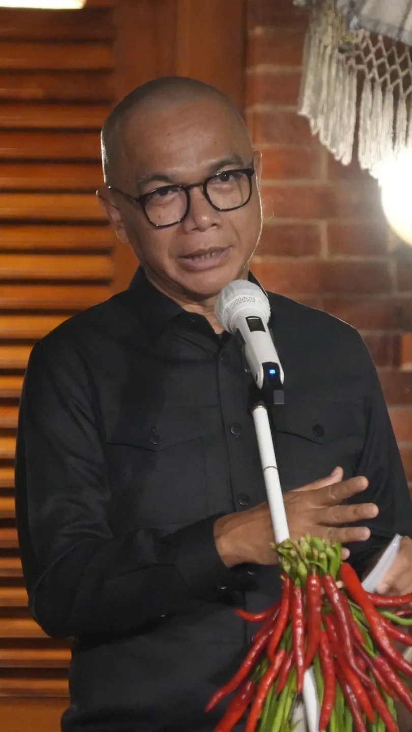 JAM-Intel Kejagung Reda Manthovani saat memberikan sambutan di acara MoU Pelaksanaan Jaga Desa di provinsi Jabar