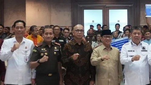 JAM-Intel Reda Manthovani menyaksikan penandatanganan MoU Kejaksaan dan Pemda di Provinsi Bangka Belitung