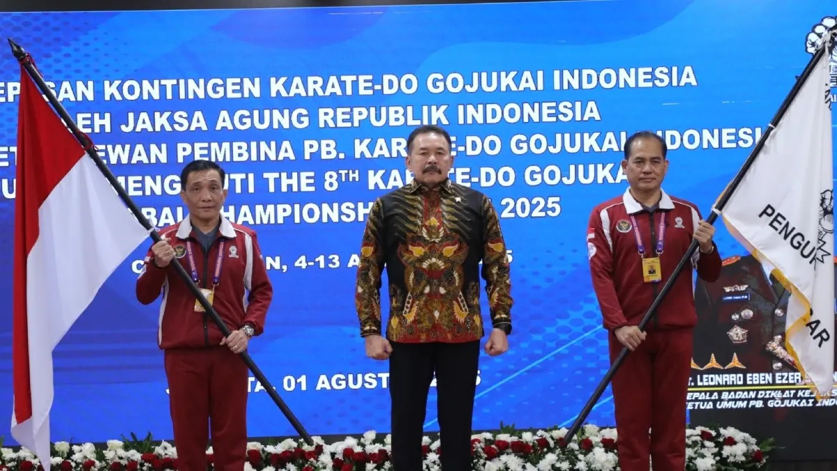 Lepas Kontingan Karate-Do Gojukai Indonesia ke Global Championships Japan 2025, Jaksa Agung: 