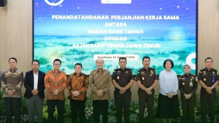 Kejati Jatim dan Badan Bank Tanah jalin kerja sama bidang Datun