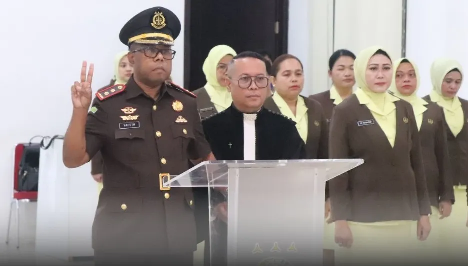 Kajati Maluku Lantik Yafeth Ruben Bonai Sebagai Kajari Maluku Barat Daya, Ini 5 Arahan Prioritas Utama