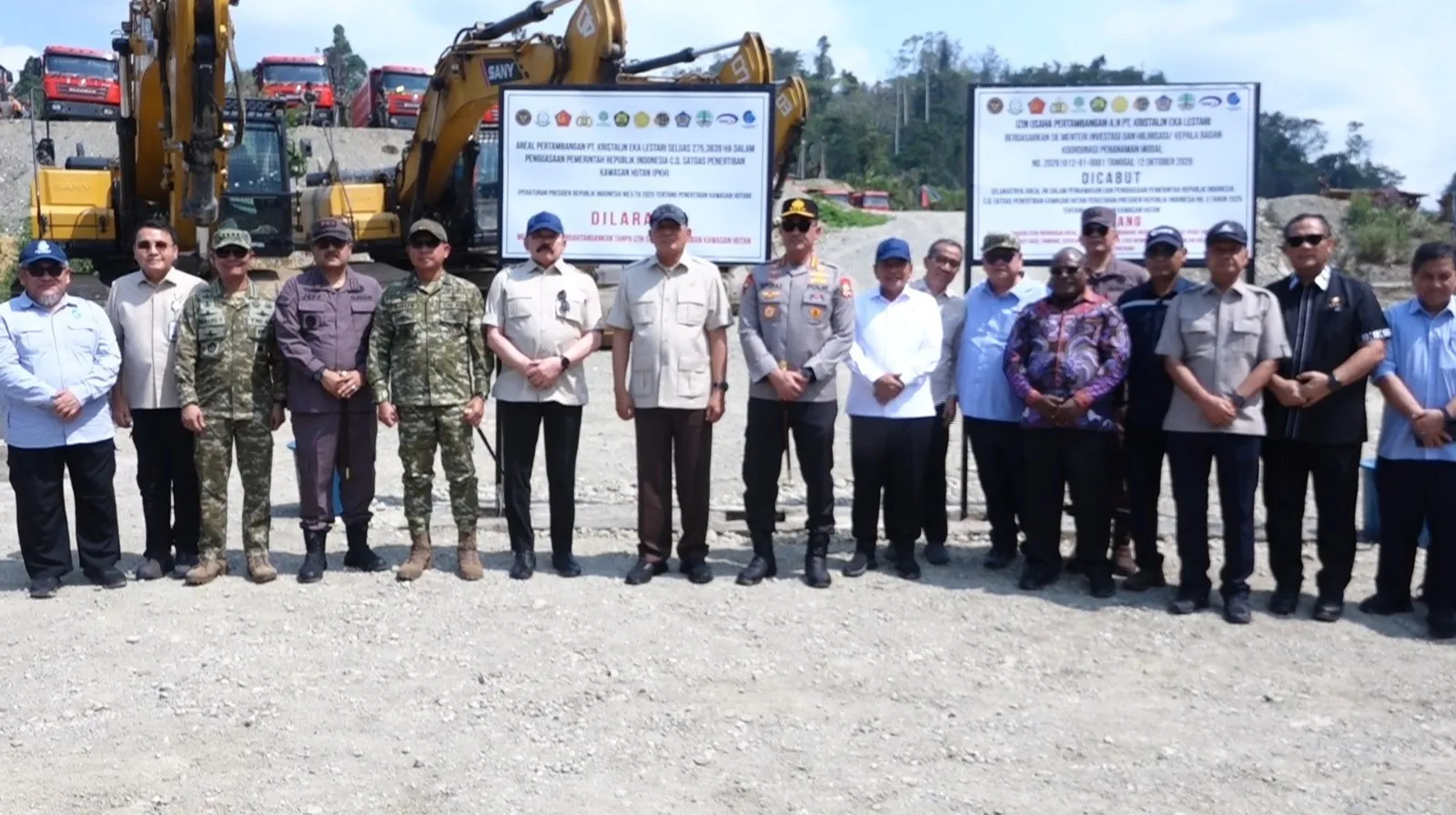 Satgas PKH Cabut Izin Usaha Pertambangan PT KEL Seluas 3.500 Ha di Nabire Papua Tengah