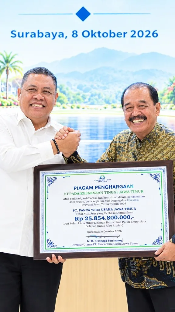 Selesai dalam 3 Bulan, Kejati Jatim Pulihkan Aset Tanah PT PWU Senilai Rp25,85 Miliar