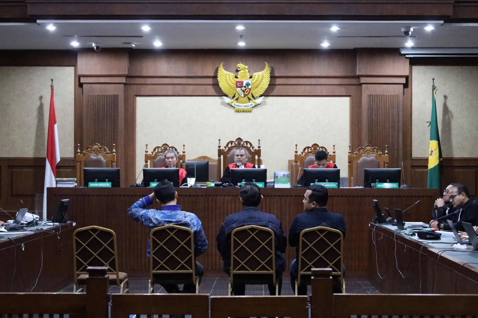Persidangan kasus perintangan perkara dengan terdakwa Marcella Santoso dkk di Pengadilan Tipikor Jakpus, Kamis, 12 Februari 2026