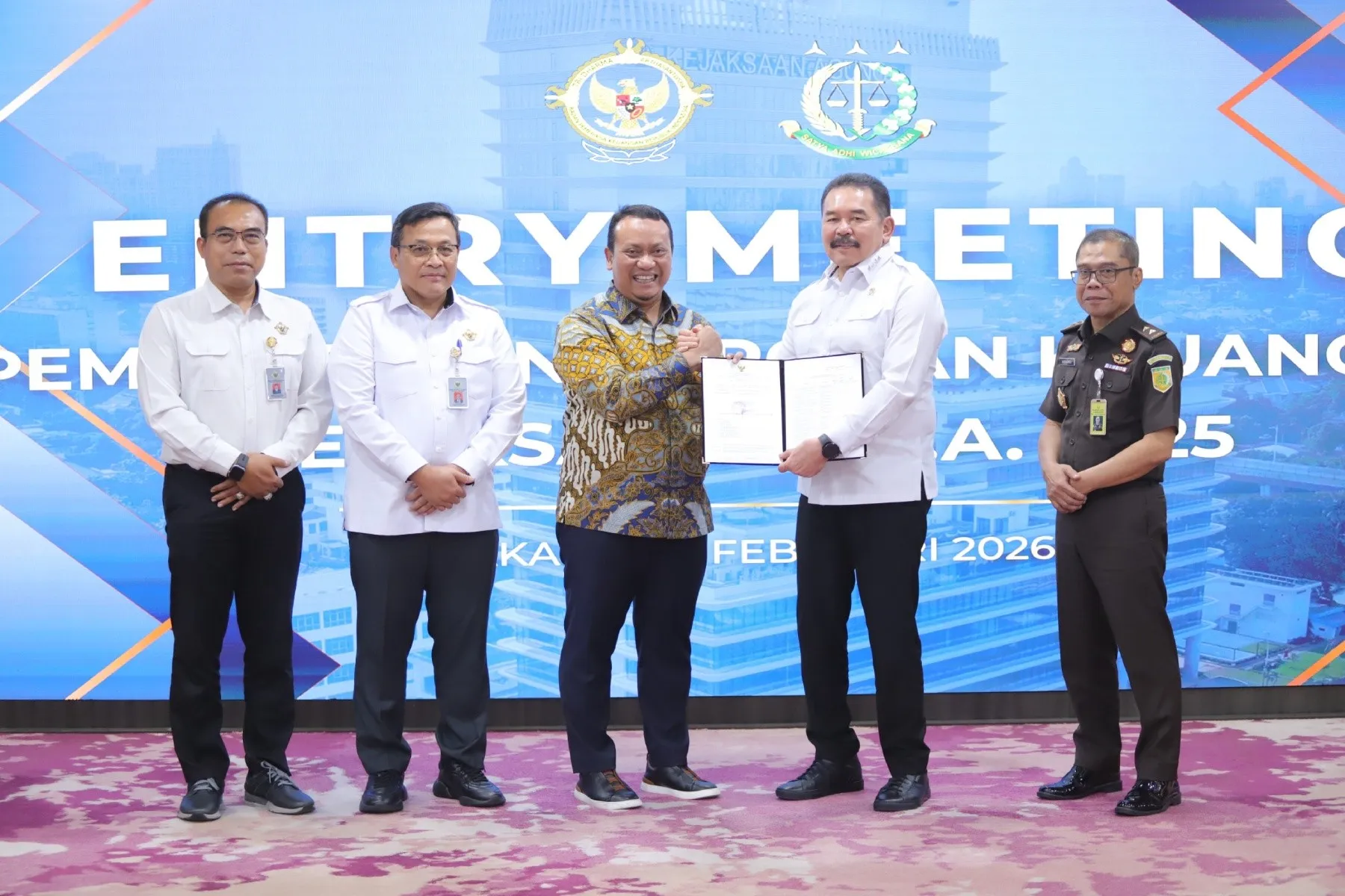 Entry Meeting Pemeriksaan Laporan Keuangan Kejaksaan RI Tahun 2025, Jaksa Agung Tekankan Transparansi dan Akuntabilitas
