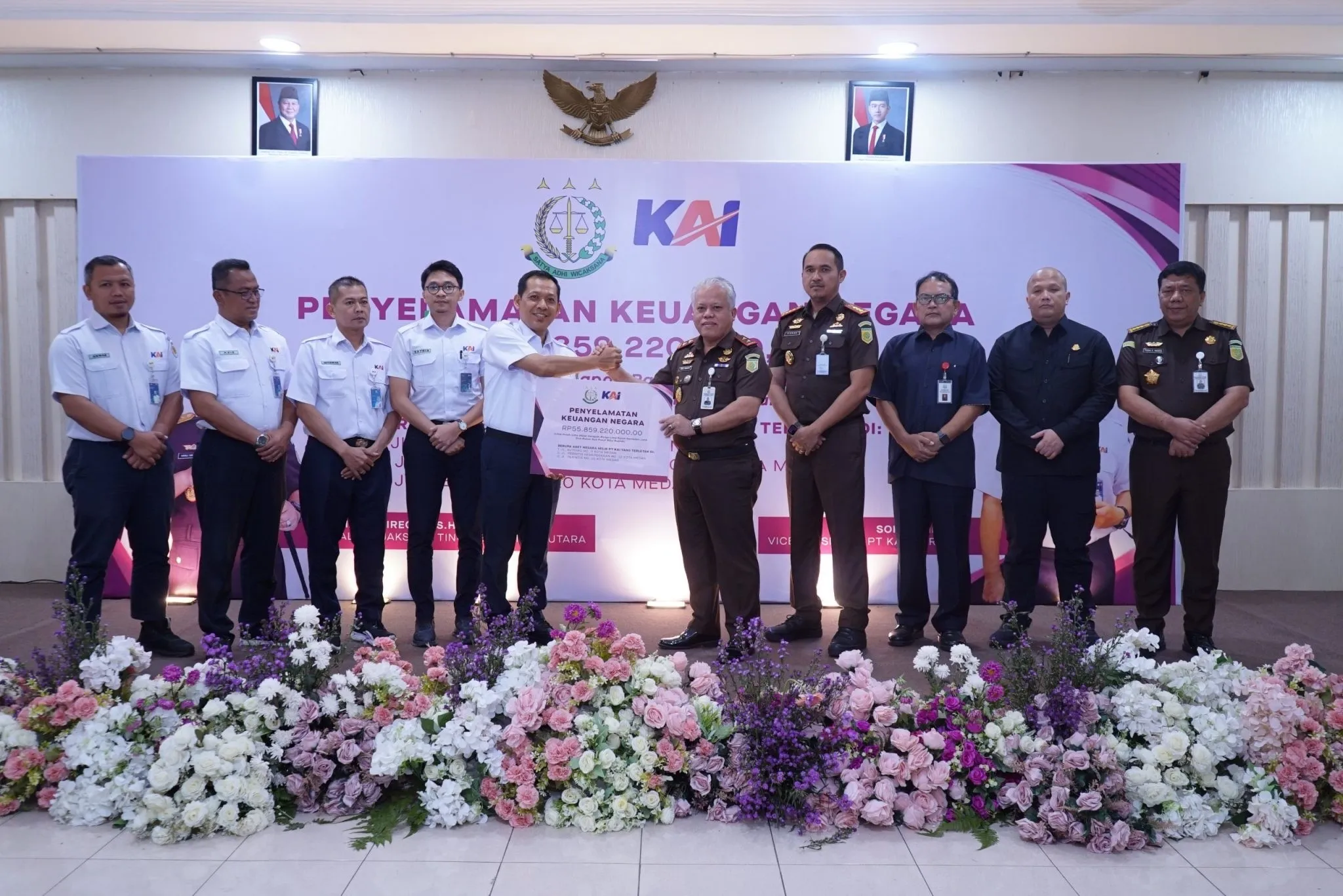 Kejati Sumut Kembalikan Aset PT Kereta Api Regional I Sumatera Utara Senilai Rp55,85 Miliar