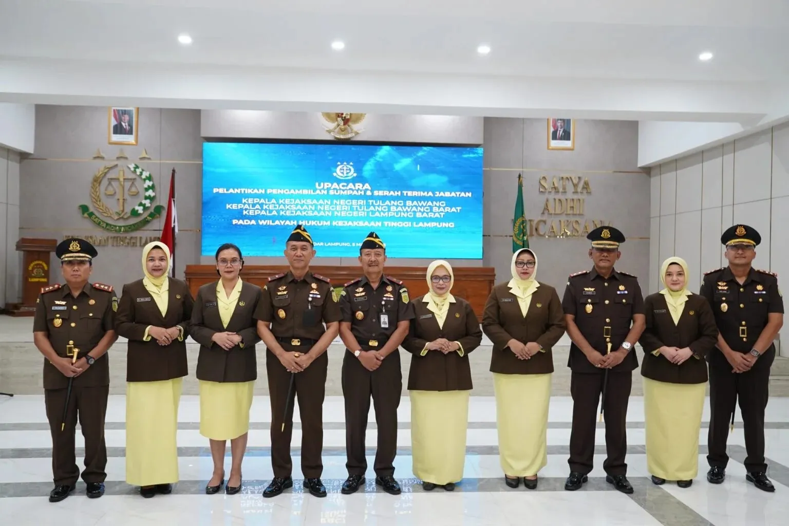 Kajati Lampung lantik 3 Kajari baru di wilayah hukum Lampung