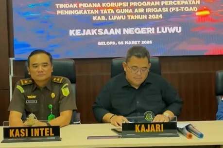 Kejari Luwu Tetapkan Mantan Anggota DPR, DPRD, dan 3 Orang Lain Sebagai Tersangka Dugaan Korupsi Program P3-TGAI Tahun 2024
