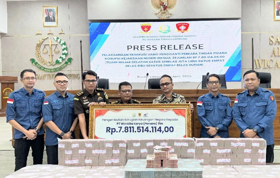 Pulihkan Keuangan Negara, Kejaksaan Eksekusi Uang Pengganti Rp7,8 Miliar dalam Perkara Korupsi Tol Terpeka