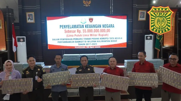 Kejati Kalbar Selamatkan Uang Negara Rp55 Miliar dari Pengembangan Perkara Dugaan Korupsi Pertambangan Bauksit
