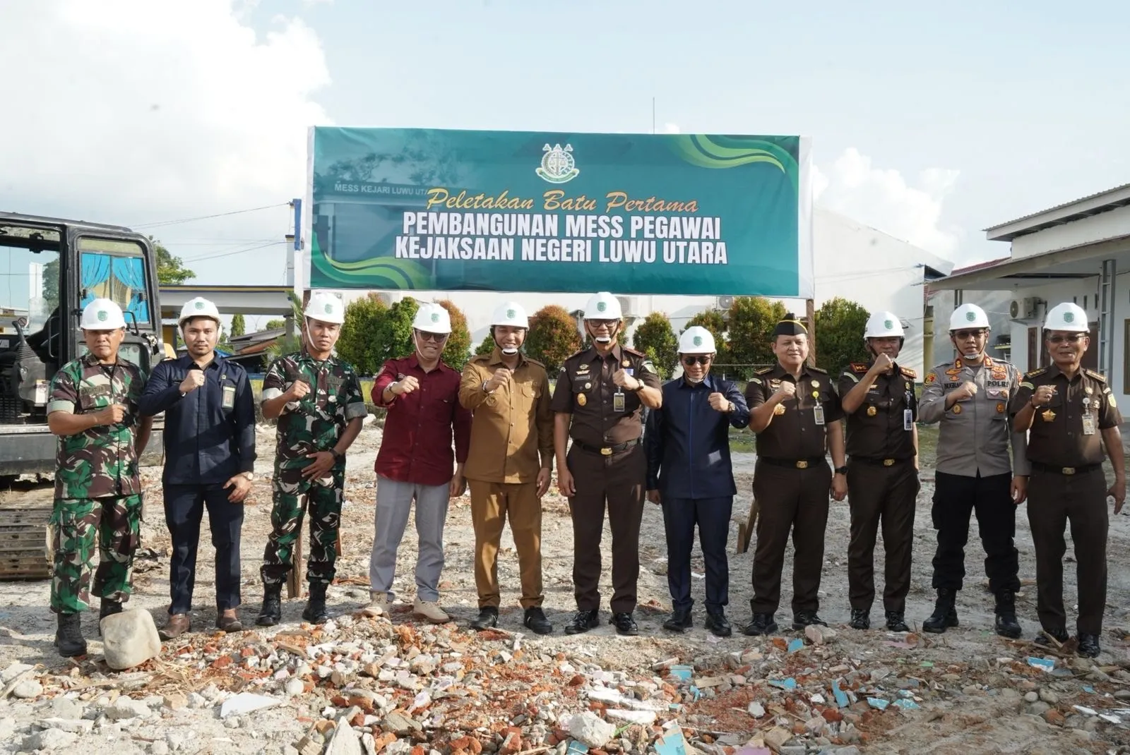 Groundbreaking Mess Kejari Luwu Utara, Kajati Sulsel Harap Kekompakan dan Integritas Makin Kuat