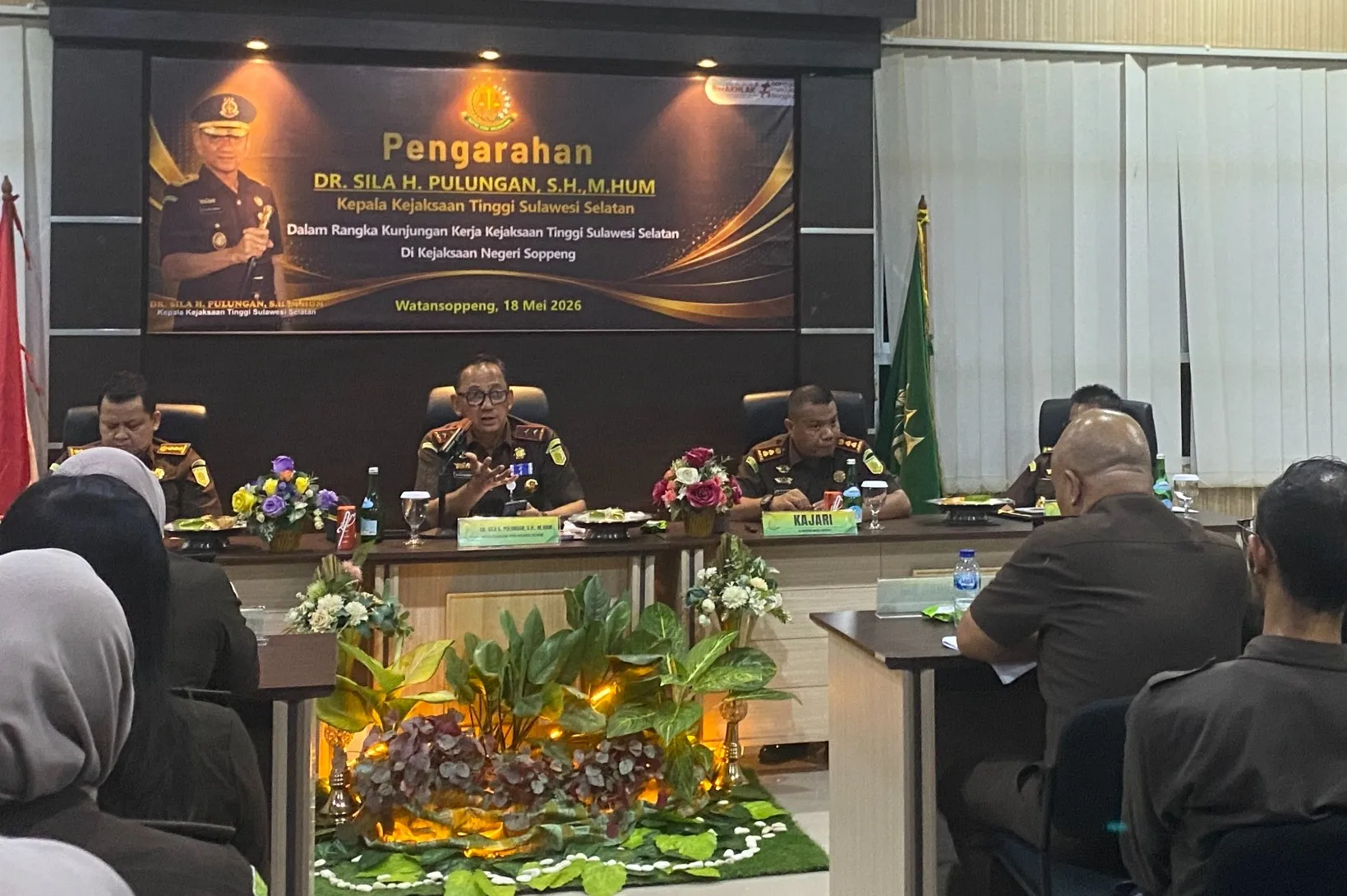 Kunker Perdana Sejak 2019, Kajati Sulsel Apresiasi Inovasi dan Prestasi Kejari Soppeng