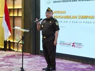 Jamdatun Lantik Pejabat Eselon II dan III Bidang Datun Kejaksaan Agung
