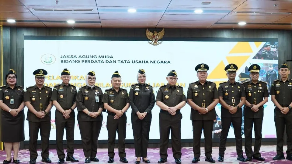 Jamdatun Lantik Pejabat Eselon II dan III Bidang Datun Kejaksaan Agung