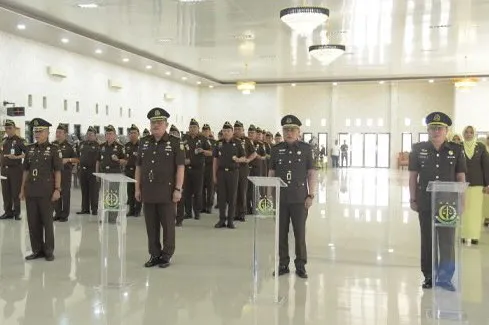 Kajati Aceh Yudi Triadi, S.H., M.H.  Lantik Aspidum dan 3 Kepala Kejari