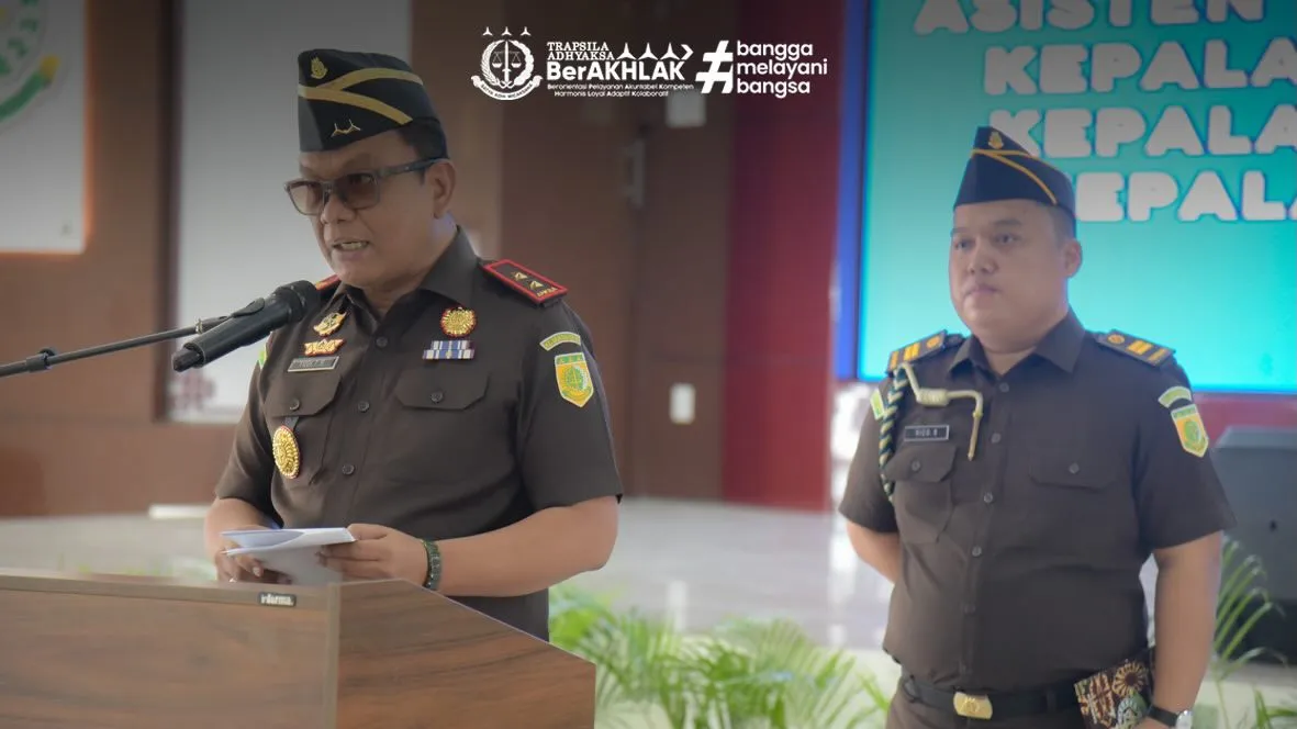 Kajati Aceh Yudi Triadi, S.H., M.H.  Lantik Aspidum dan 3 Kepala Kejari