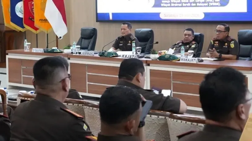 Inspeksi Pimpinan ke Kejati Jatim, Jamwas Tekankan Pengawasan Bukan Sebatas Fungsi Pemeriksaan