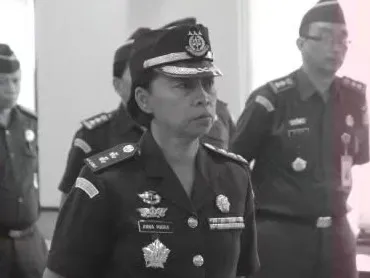 Kajati Bali Lantik Letkol Laut (H/W) Anna Maria, S.H Sebagai Aspidmil