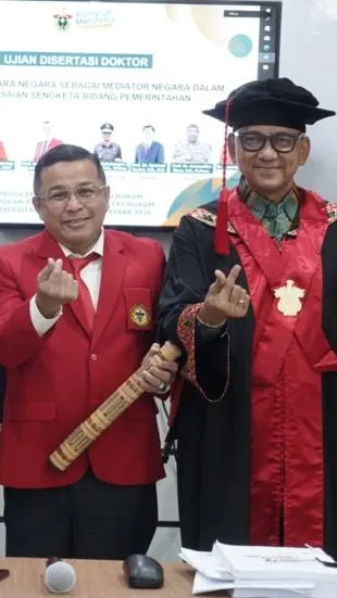 Wakajati Sulut resmi menyandang gelar Doktor usai menyampaikan disertasinya di Sidang Doktoral Fakultas Hukum Unhas
