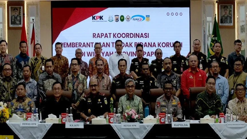 Rakor dengan KPK, Kejati Papua Tegaskan Komitmen Tuntaskan Penyidikan Perkara Korupsi