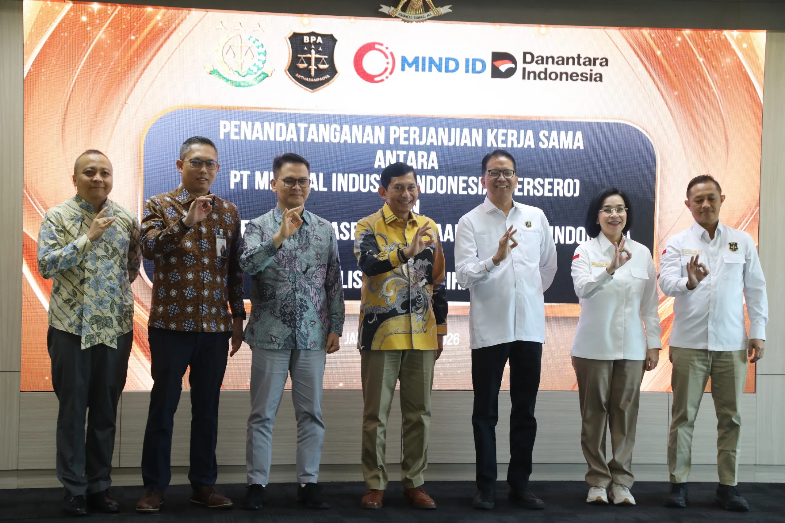 BPA Kejaksaan RI dan MIND ID Jalin Kerja Sama Optimalisasi Pemulihan Aset