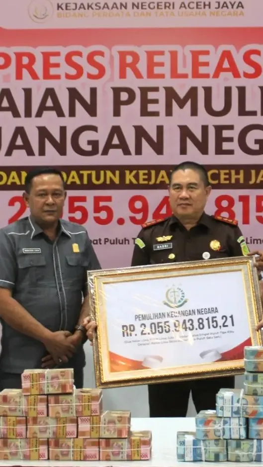 Kejari Aceh Jaya Pulihkan Keuangan Negara Rp2,05 Miliar dari Hasil Pendampingan Hukum Nonlitigasi Temuan BPK