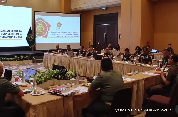 JAM PIDMIL Gelar konsinyering Penyusunan Draf Peraturan Jaksa Agung tentang Administrasi Penanganan Perkara Koneksitas