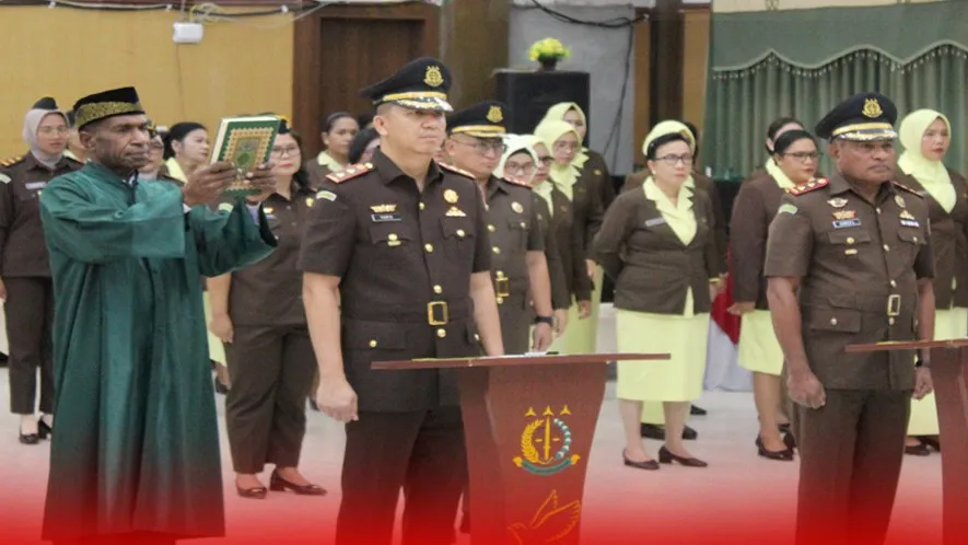 Kajati Papua Lantik Aspidsus, Aspidum, serta 2 Kajari Baru