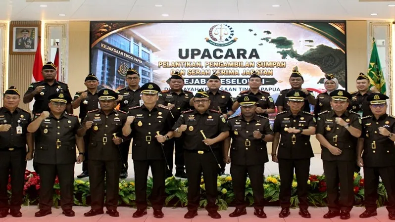 Kajati Papua Lantik Aspidsus, Aspidum, serta 2 Kajari Baru