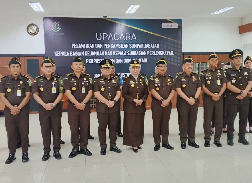 Sekretaris Badiklat Kejaksaan RI Lantik 2 Pejabat Baru: 