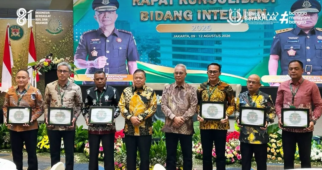 Kejati Jabar dan Kejati Papua Raih Raih Penghargaan Terbaik I Pembuatan Produk Intelijen