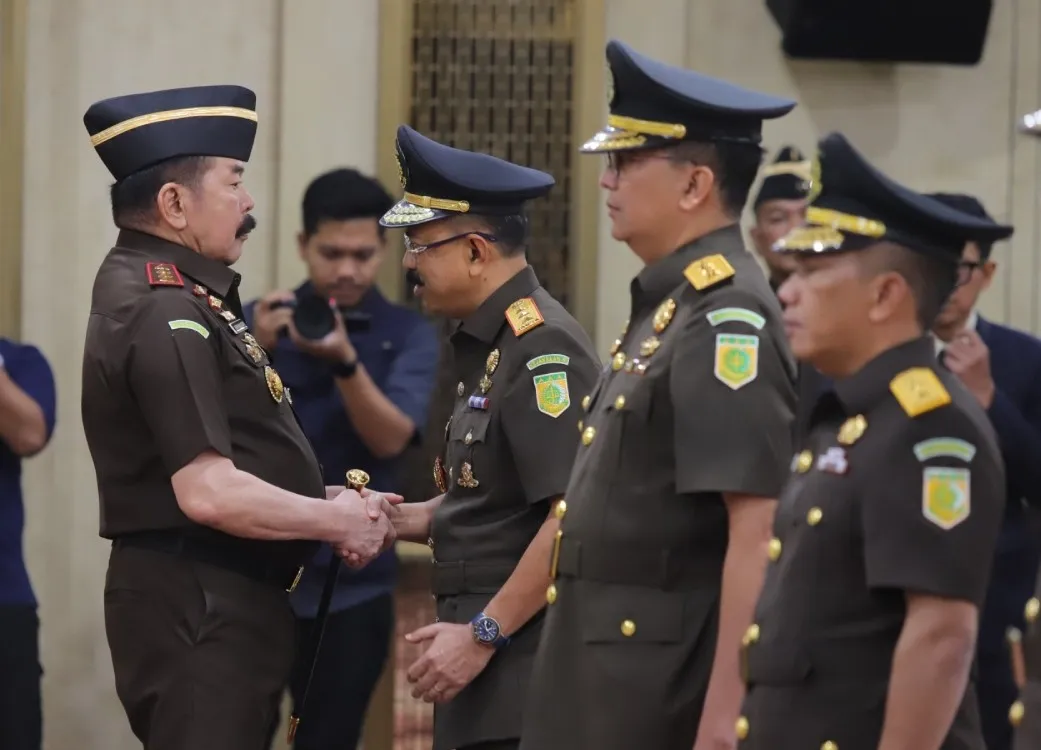 Jaksa Agung RI ST Burhanuddin, saat melantik Asep Nana Mulyana sebagai Wakil Jaksa Agung