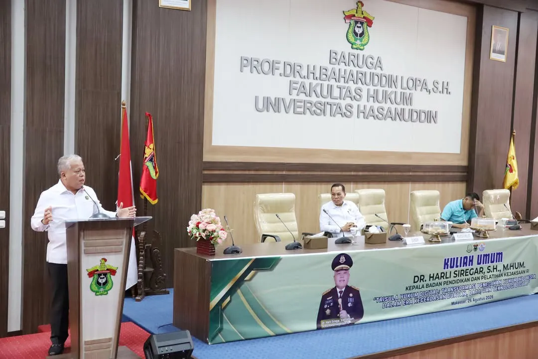 Kabadiklat Kejaksaan RI Perkenalkan Trisula Hukum Digital dalam Kuliah Umum Fakultas Hukum Universitas Hasanuddin