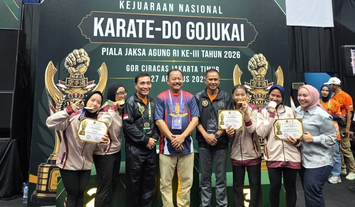 Kontingen Pengda Sulsel Sabet Gelar Juara Umum Kejurnas Karate-Do Gojukai Piala Jaksa Agung RI ke-III Tahun 2026