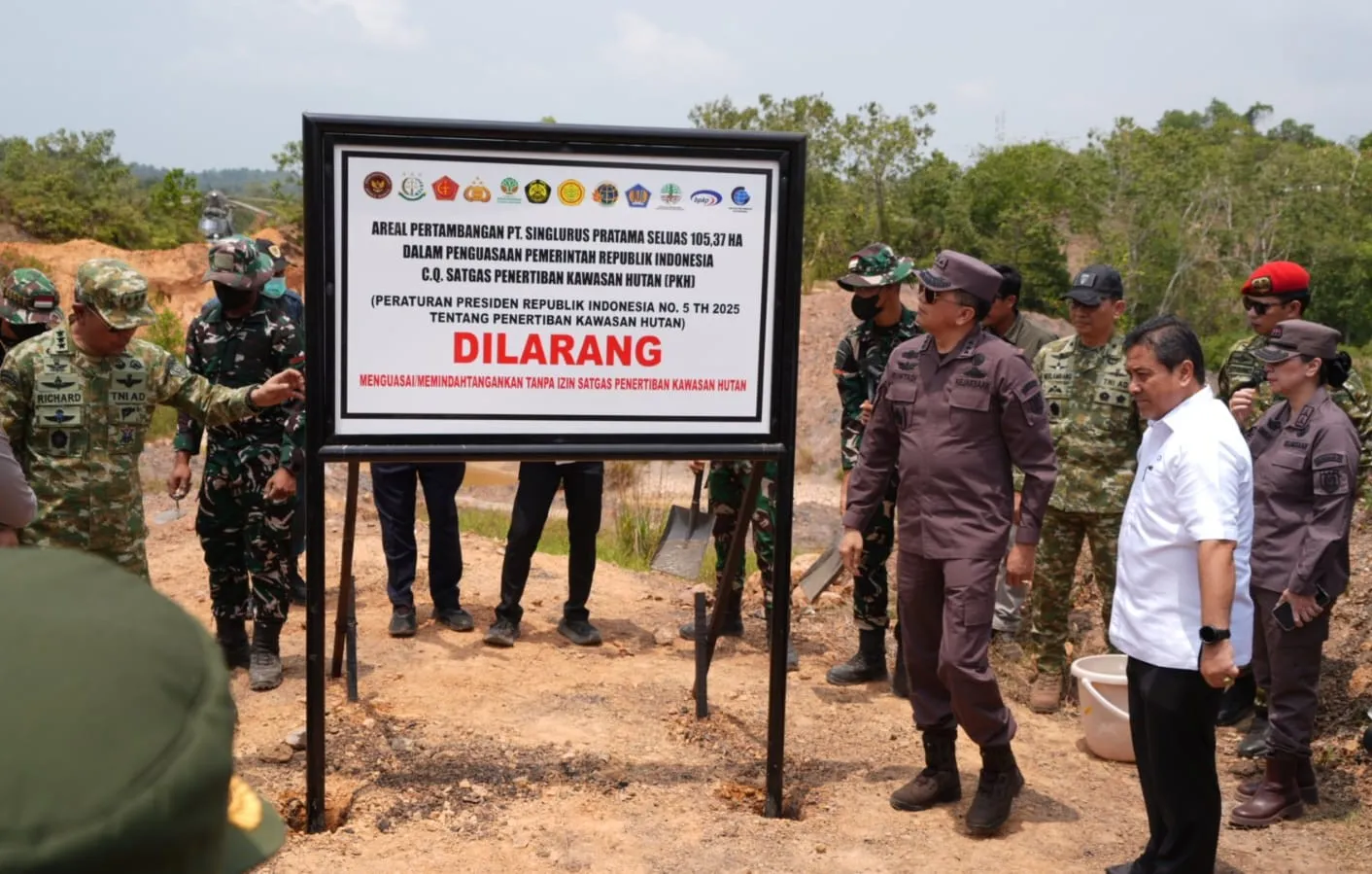 Tegakkan Kedaulatan Hukum di Kawasan Penyangga IKN, Satgas PKH Tertibkan dan Kuasai Kembali Kawasan Hutan Ilegal PT Singlurus Pratama