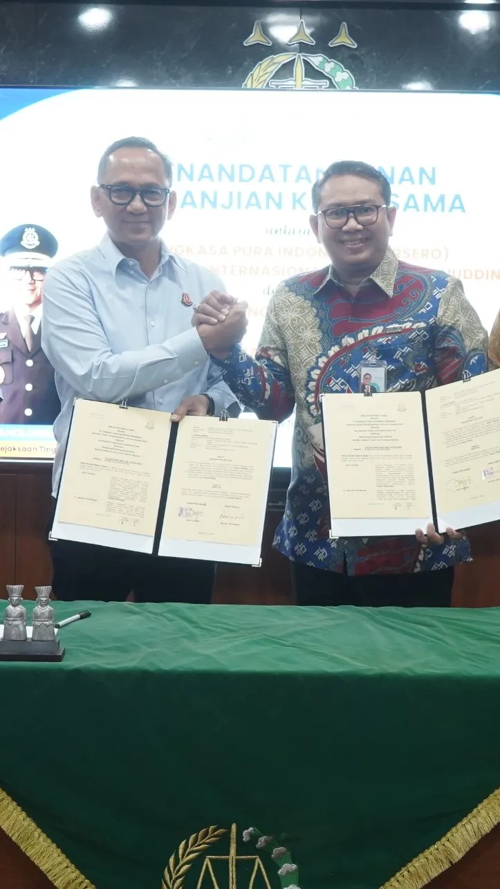 Kejati Sulsel dan PT Angkasa Pura Indonesia Bandara Sultan Hasanuddin Jalin Kerja Sama Perkuat Tata Kelola dan Mitigasi Risiko Hukum