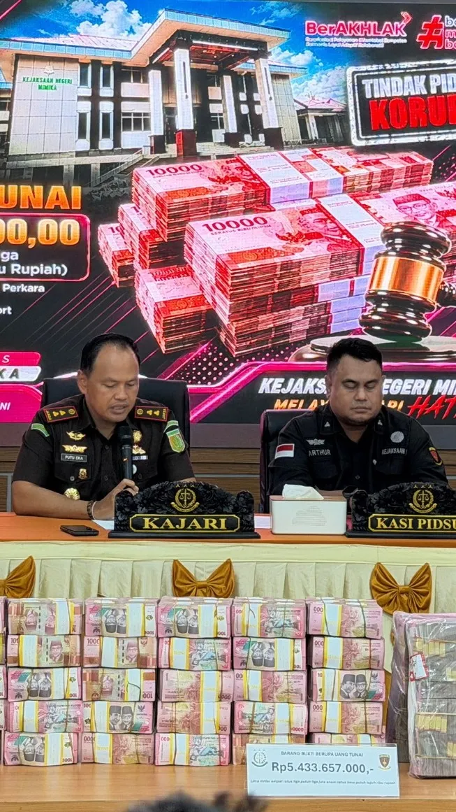 Kejari Mimika Eksekusi Uang Pengganti Rp5,43 Miliar dari Perkara Korupsi Proyek Aerosport