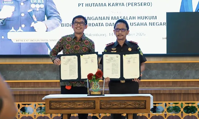 Kejati Sumsel dan PT Hutama Karya Jalin Kerja Sama Penanganan Masalah Hukum Bidang Datun
