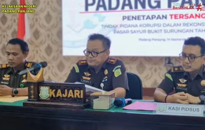 Kejari Padangpanjang 3 Tersangka Perkara Dugaan Korupsi Rekonstruksi Jalan Senilai Rp1,66 Miliar, Salah satunya Mantan Kadis PUPR