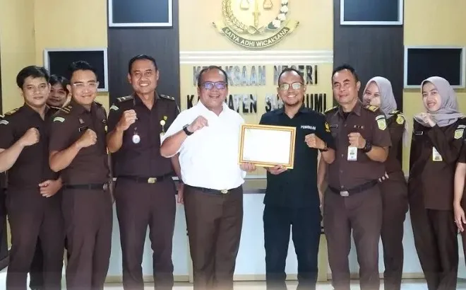Raih Nilai IKPA Sempurna, Kejari Kab Sukabumi Terima Penghargaan dari KPPN