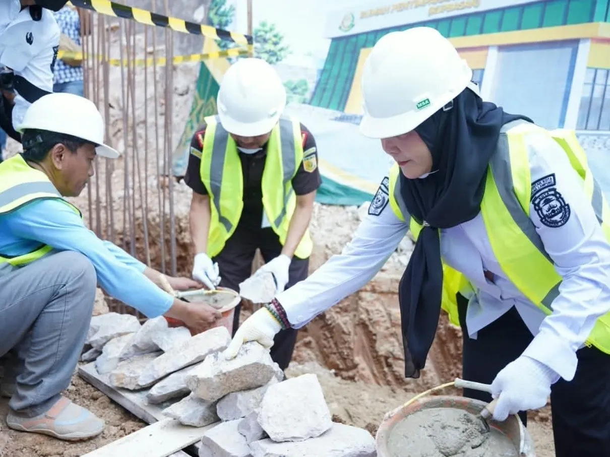 Wakajati Lampung dan Walikota Bandar Lampung Resmikan Peletakan Batu Pertama Pembangunan Rupbasan